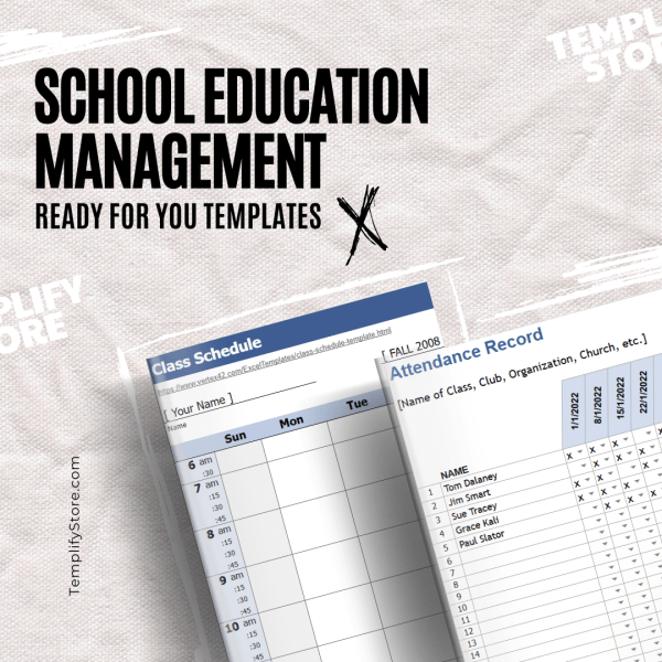 School Education Management Templates