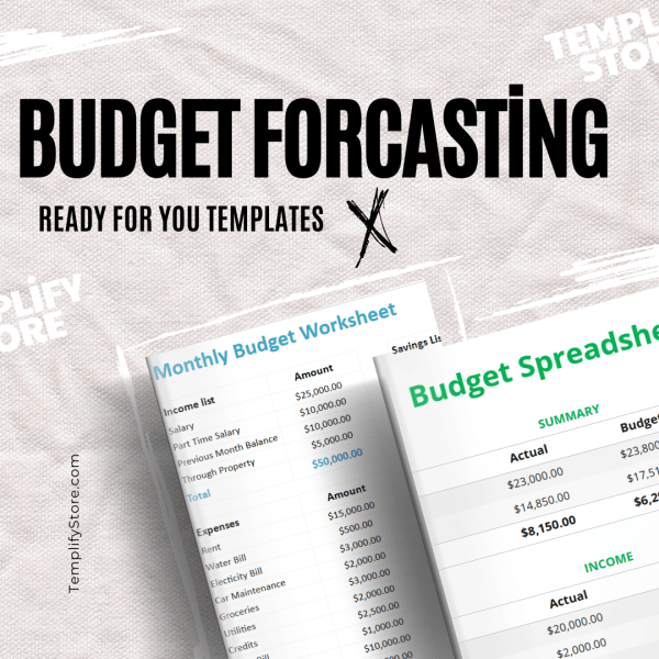 Budget Forcasting Templates